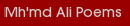 Mh'md Ali Poems 